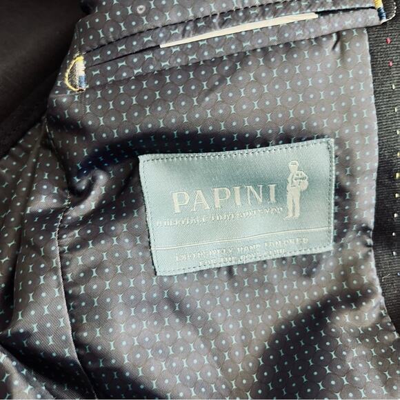 Papini boys navy blazer suit sport jacket 10 Slim NWT - Picture 3 of 12